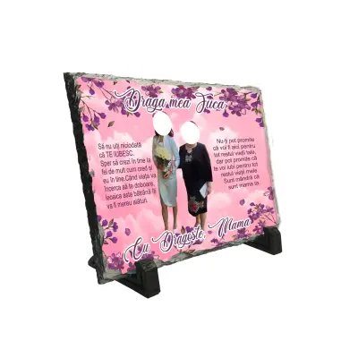 Draga mea fiica, piatra ardezie personalizata, cu mesaj model, pap008